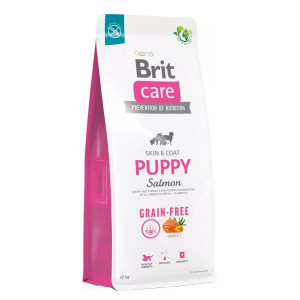BRIT CARE DOG PUPPY SALMON sausā barība kucēniem Lasis 12kg